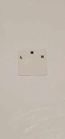 Autocollant pour interrupteur à trois vitesses