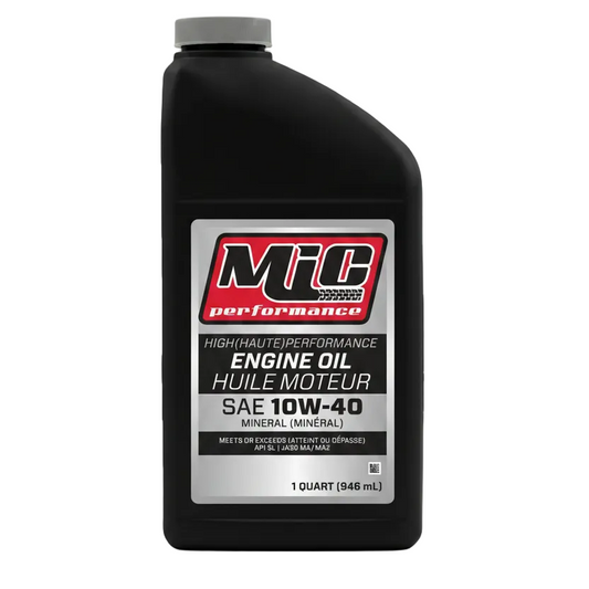 Huile Moteur Minérale 10W-40 (4 Temps) Haute Performance 946ml