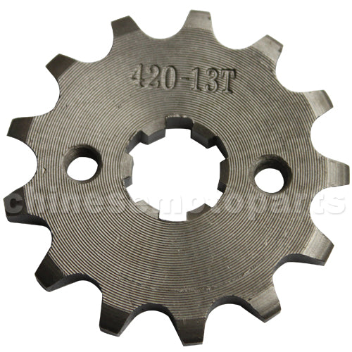 thumbnail image 2 of 10 Tooth 420 Chain Front Sprocket | 17mm Bore For Mini Bike, Go Kart, ATV, Lawn Mower 2 of 5