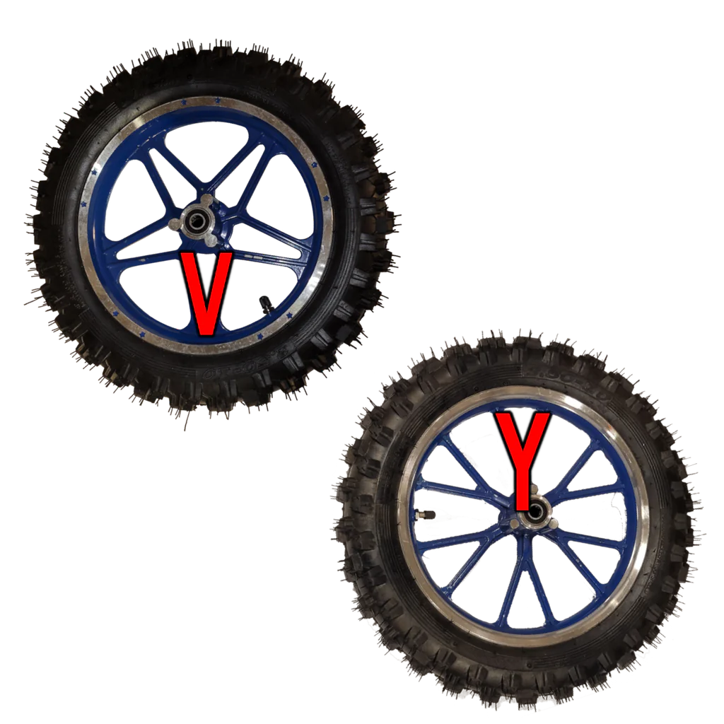 Roue avant complète