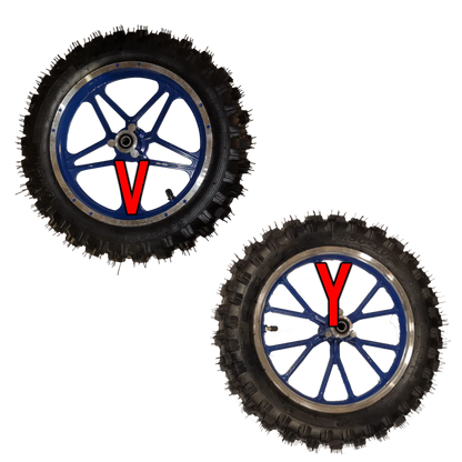 Roue avant complète