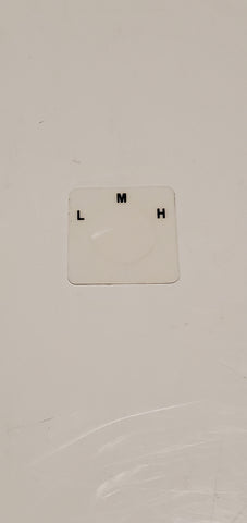 Autocollant pour interrupteur à trois vitesses