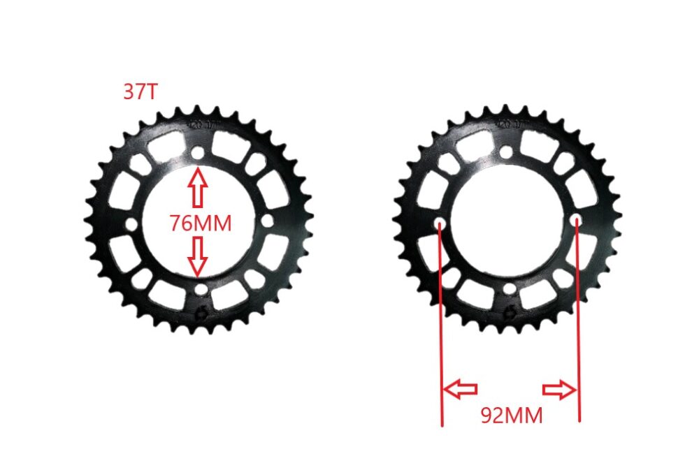 REAR SPROCKET CHAIN 420/ 37 TOOTH  76MM